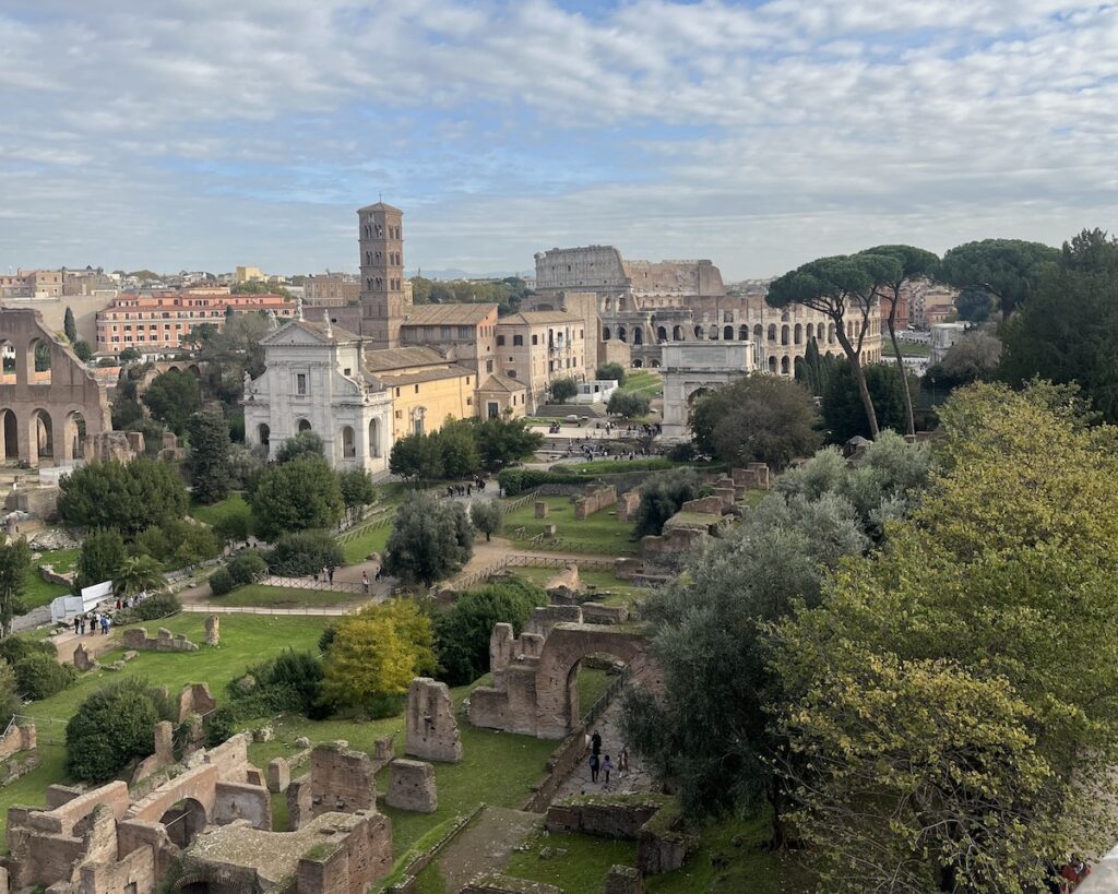 What are your Travel Stories? 

This photo shows an image of the Roman Forum from Palatine Hill and links to a blog post that details how to plan a Three Day Rome Itinerary.